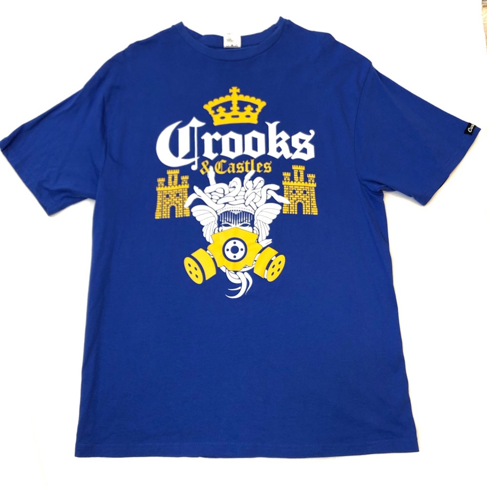 Crooks & Castles Corona Medusa T-Shirt Men's Size Large